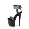 Pleaser - FLAMINGO870 Sandale à bride à la cheville, Pole dance chaussures - Noir Product image